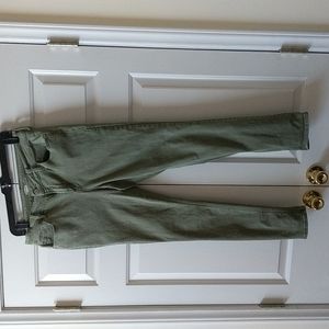 Old Navy Rockstar skinny green jeans